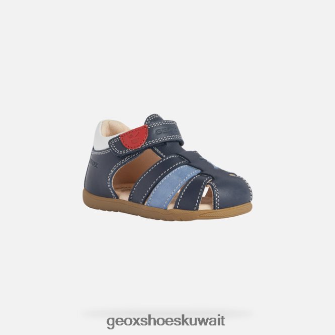Geox BLL84T1582 Sandal Macchia Baby Boy Navy/White