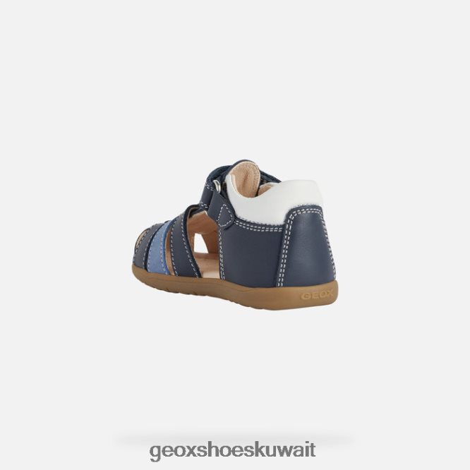 Geox BLL84T1582 Sandal Macchia Baby Boy Navy/White