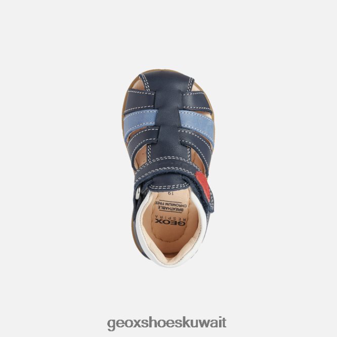 Geox BLL84T1582 Sandal Macchia Baby Boy Navy/White