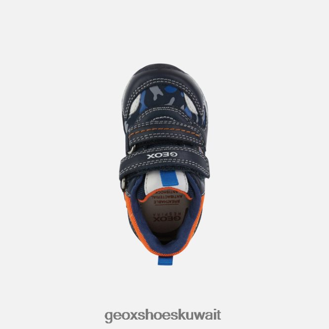 Geox BLL84T1586 Rishon Baby Boy Navy/Light Orange
