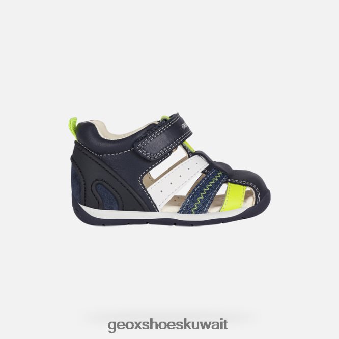 Geox BLL84T1610 Each Baby Boy Navy/Fluo Yellow