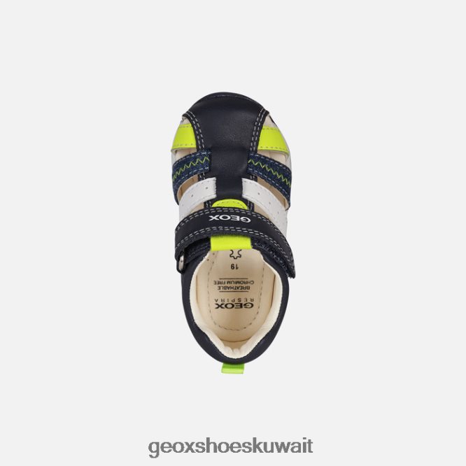 Geox BLL84T1610 Each Baby Boy Navy/Fluo Yellow