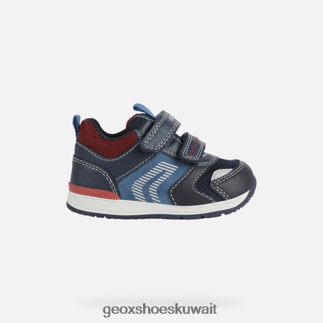 Geox BLL84T1615 Rishon Baby Boy Dark Navy/Dark Red