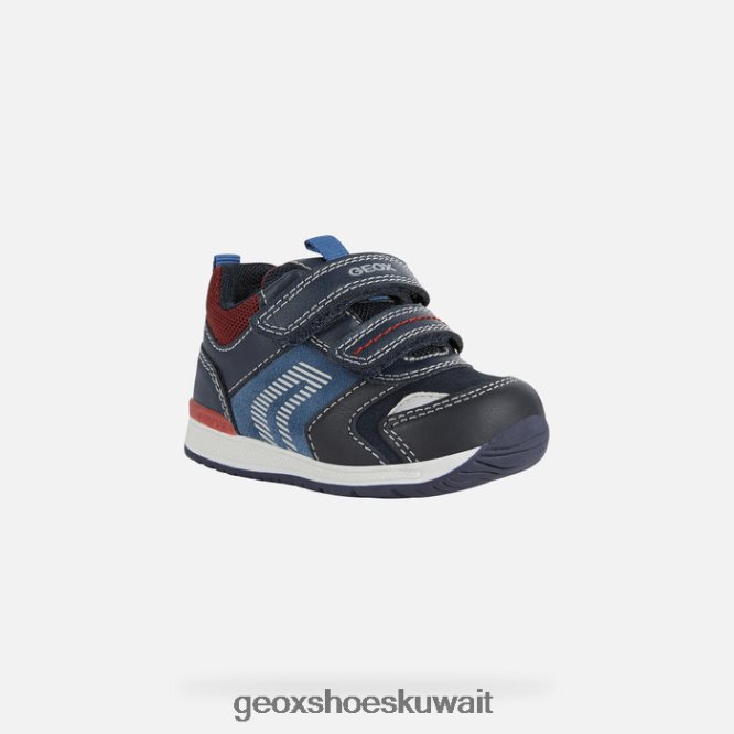 Geox BLL84T1615 Rishon Baby Boy Dark Navy/Dark Red