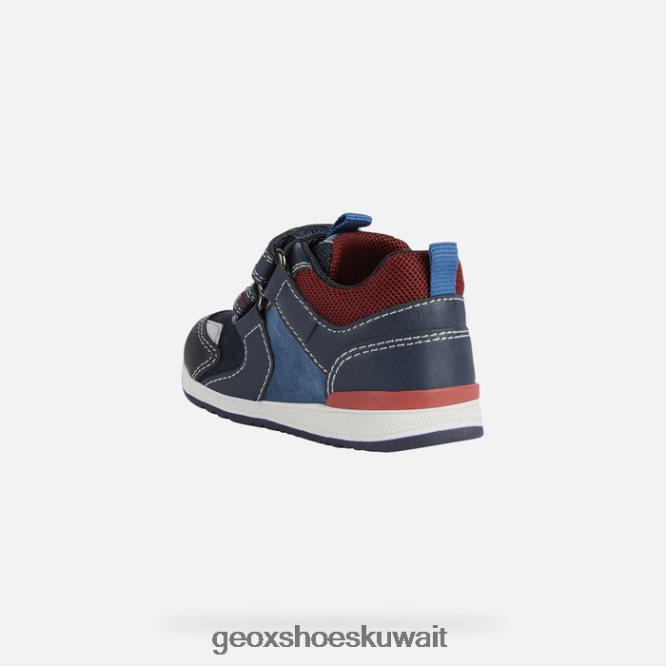 Geox BLL84T1615 Rishon Baby Boy Dark Navy/Dark Red