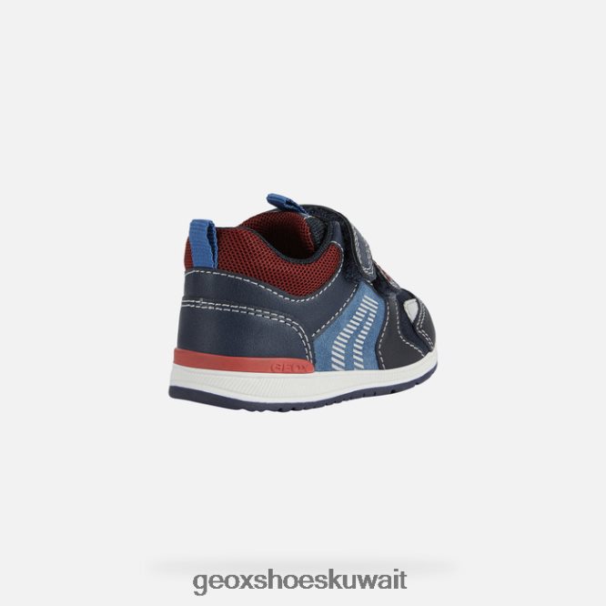 Geox BLL84T1615 Rishon Baby Boy Dark Navy/Dark Red