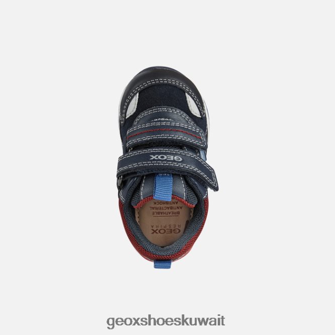 Geox BLL84T1615 Rishon Baby Boy Dark Navy/Dark Red