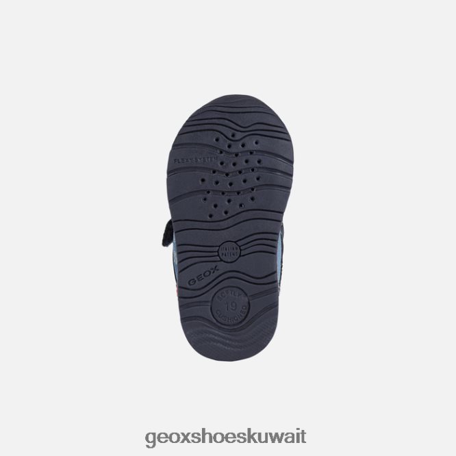 Geox BLL84T1615 Rishon Baby Boy Dark Navy/Dark Red