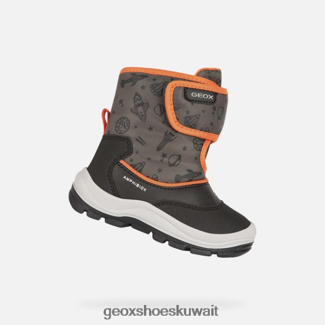 Geox BLL84T1539 Flanfil Abx Toddler Black/Fluo Orange