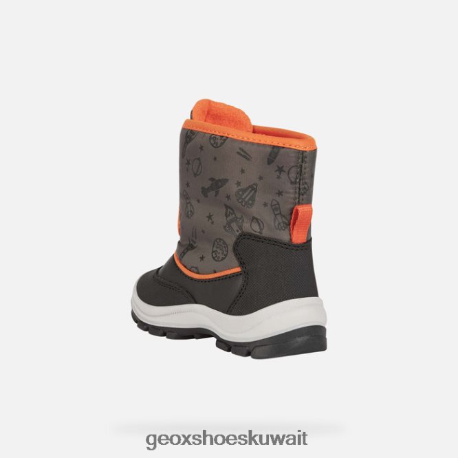 Geox BLL84T1539 Flanfil Abx Toddler Black/Fluo Orange