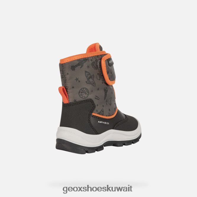 Geox BLL84T1539 Flanfil Abx Toddler Black/Fluo Orange