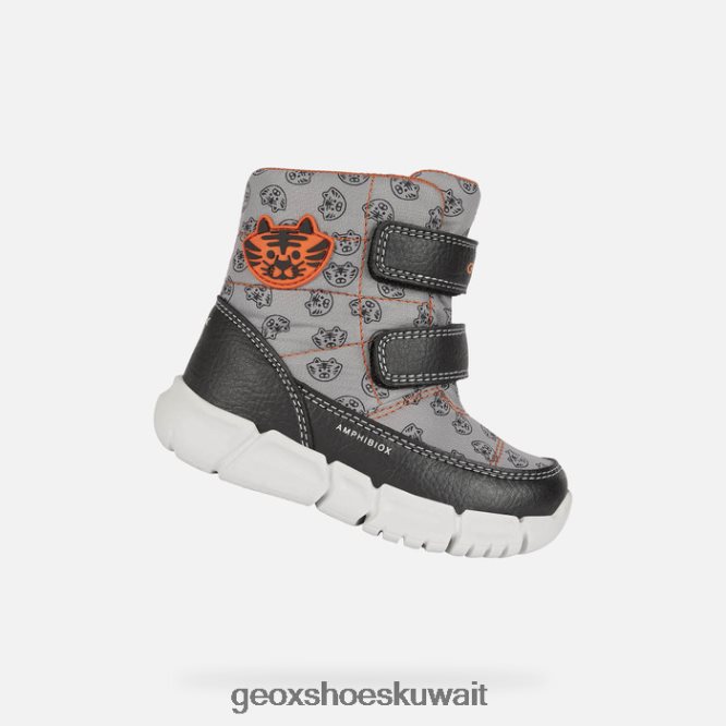 Geox BLL84T889 Flexyper Abx Baby Grey/Orange
