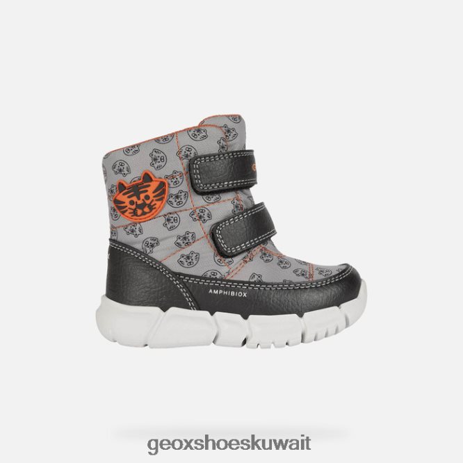 Geox BLL84T889 Flexyper Abx Baby Grey/Orange