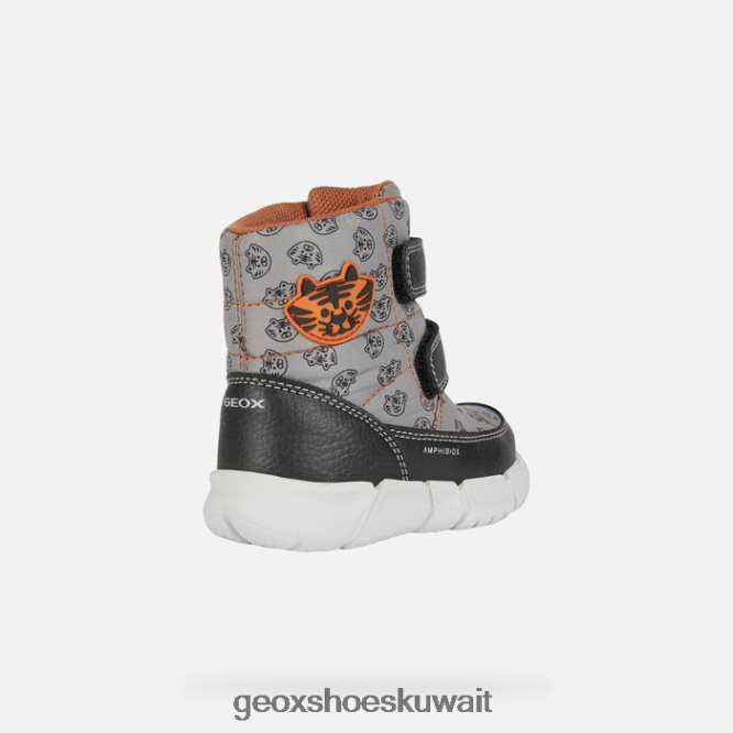 Geox BLL84T889 Flexyper Abx Baby Grey/Orange