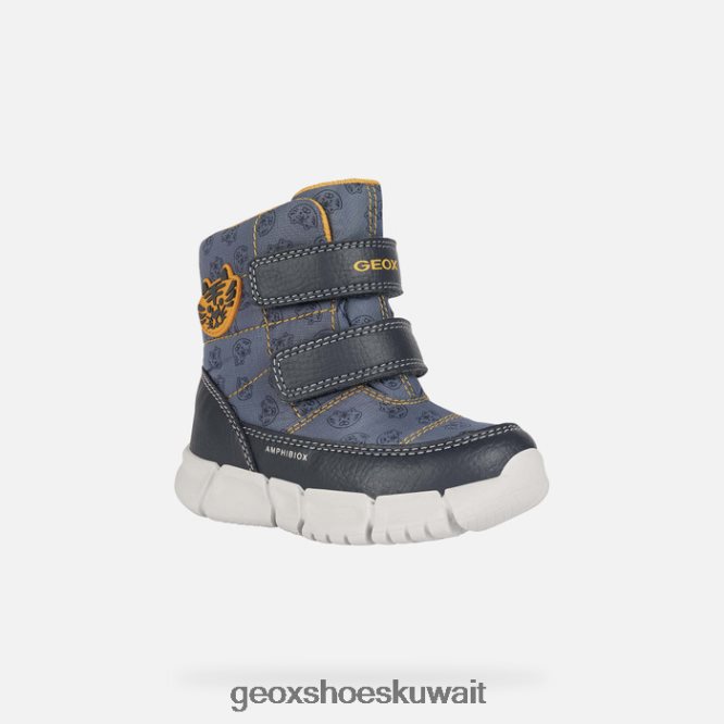 Geox BLL84T890 Flexyper Abx Baby Avio/Ochreyellow