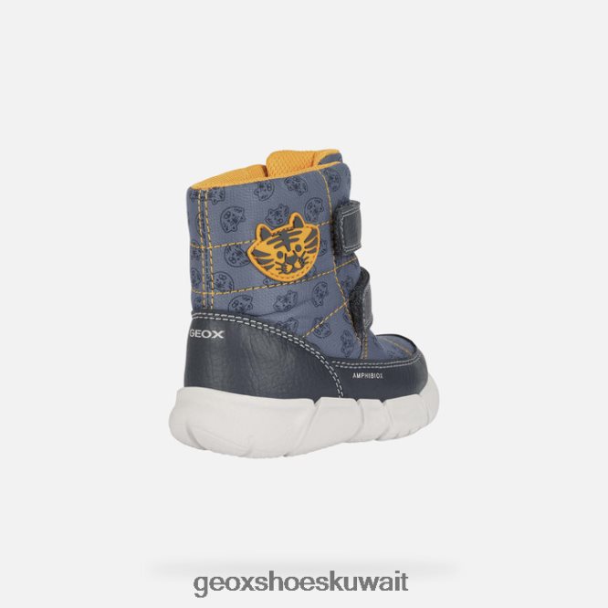 Geox BLL84T890 Flexyper Abx Baby Avio/Ochreyellow