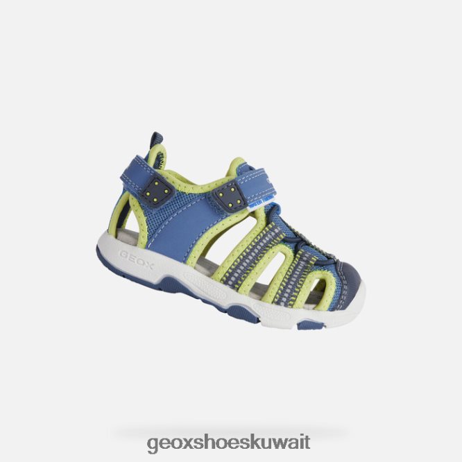 Geox BLL84T1433 Sandal Multy Toddler Light Blue/Lime
