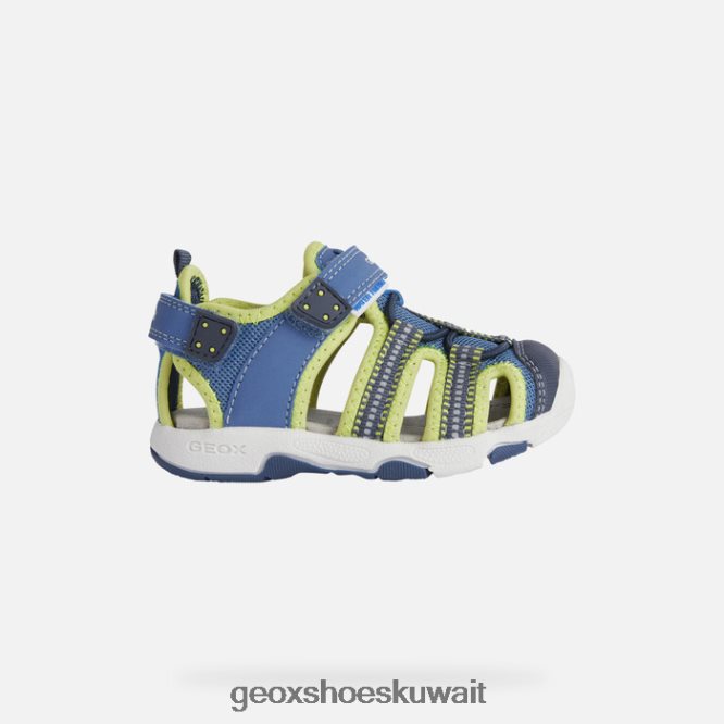 Geox BLL84T1433 Sandal Multy Toddler Light Blue/Lime