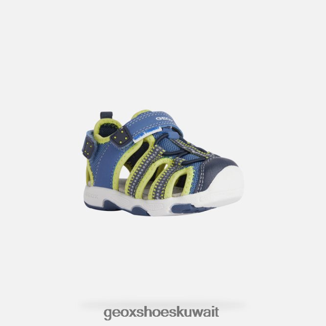 Geox BLL84T1433 Sandal Multy Toddler Light Blue/Lime