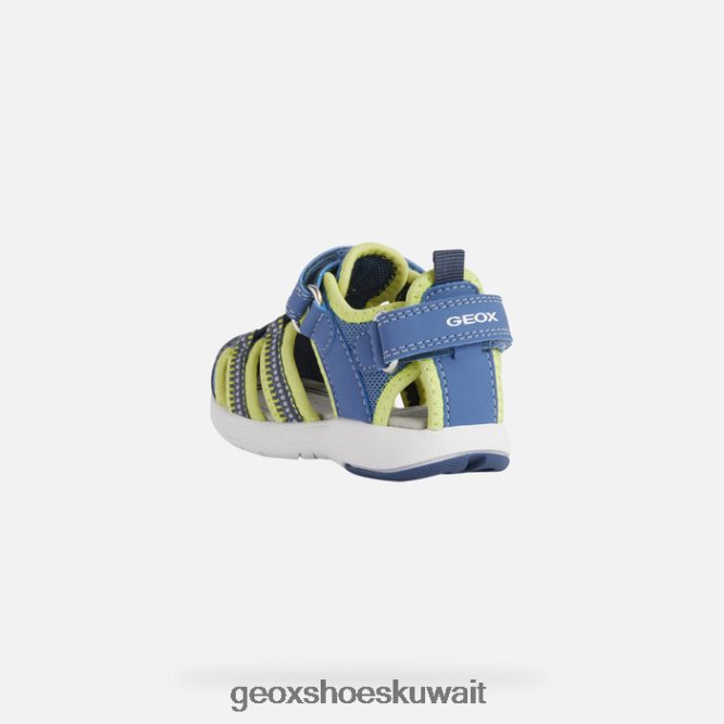 Geox BLL84T1433 Sandal Multy Toddler Light Blue/Lime