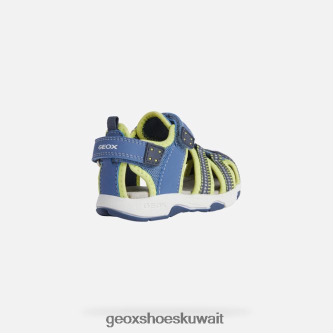 Geox BLL84T1433 Sandal Multy Toddler Light Blue/Lime