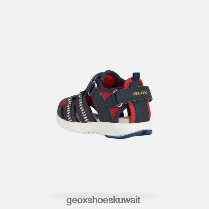 Geox BLL84T1434 Sandal Multy Toddler Red/Navy