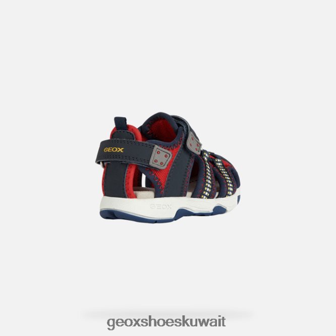 Geox BLL84T1434 Sandal Multy Toddler Red/Navy