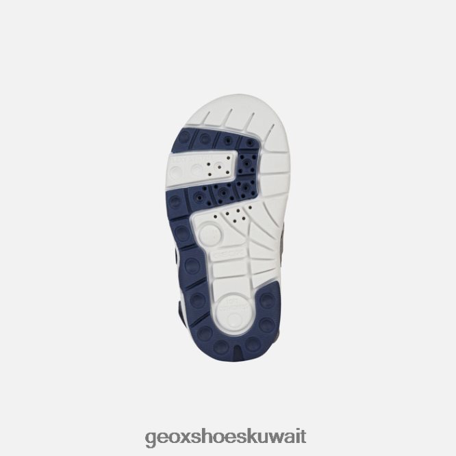 Geox BLL84T1435 Sandal Multy Toddler Grey/Fluo Orange