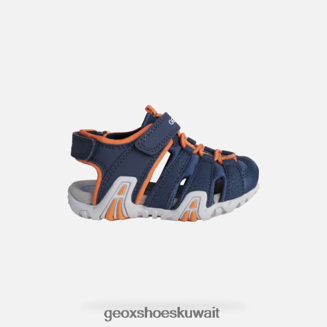 Geox BLL84T1448 Kraze Toddler Navy/Orange