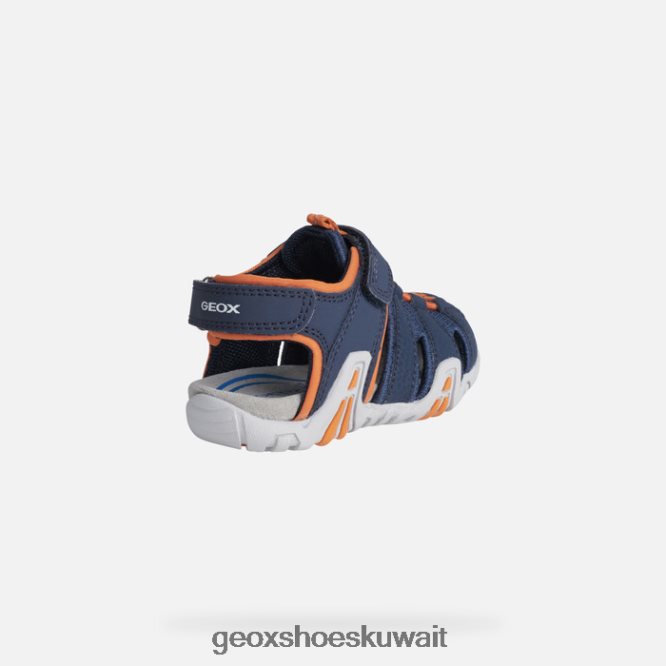 Geox BLL84T1448 Kraze Toddler Navy/Orange