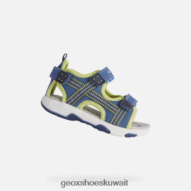 Geox BLL84T1495 Sandal Multy Toddler Light Blue/Lime