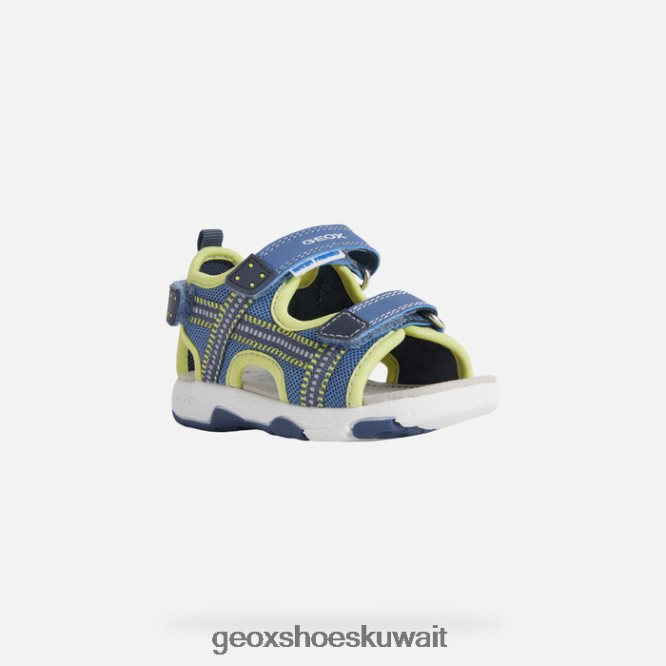 Geox BLL84T1495 Sandal Multy Toddler Light Blue/Lime