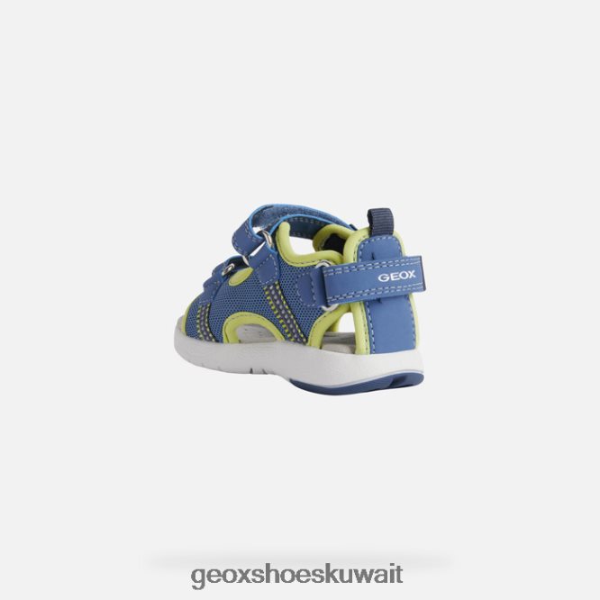 Geox BLL84T1495 Sandal Multy Toddler Light Blue/Lime
