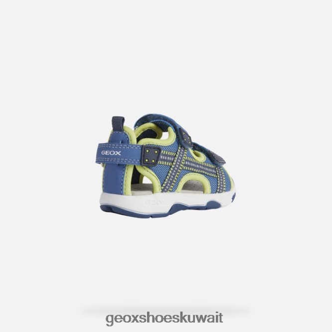 Geox BLL84T1495 Sandal Multy Toddler Light Blue/Lime