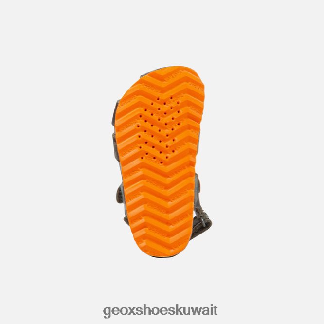 Geox BLL84T1498 Sandal Chalki Toddler Military/Orange