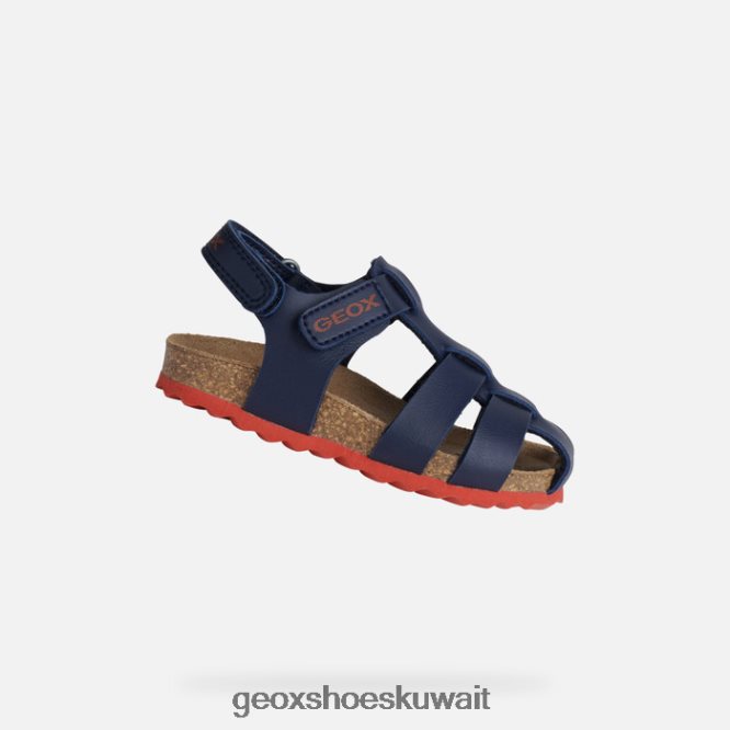 Geox BLL84T1532 Sandal Chalki Toddler Navy/Red
