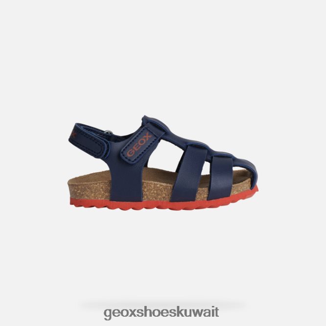 Geox BLL84T1532 Sandal Chalki Toddler Navy/Red
