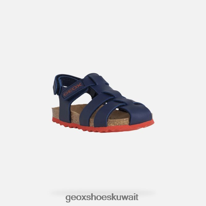 Geox BLL84T1532 Sandal Chalki Toddler Navy/Red