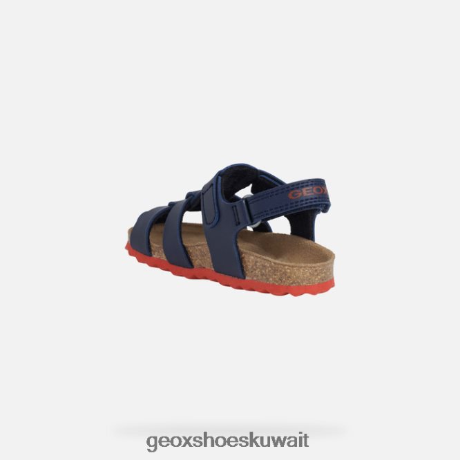 Geox BLL84T1532 Sandal Chalki Toddler Navy/Red