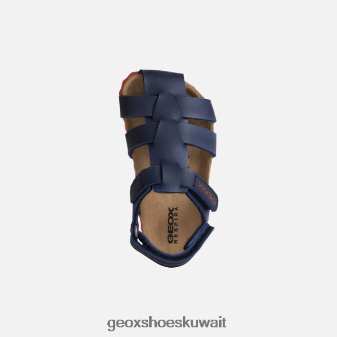 Geox BLL84T1532 Sandal Chalki Toddler Navy/Red