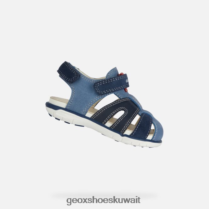 Geox BLL84T1535 Sandal Delhi Toddler Blue/Red