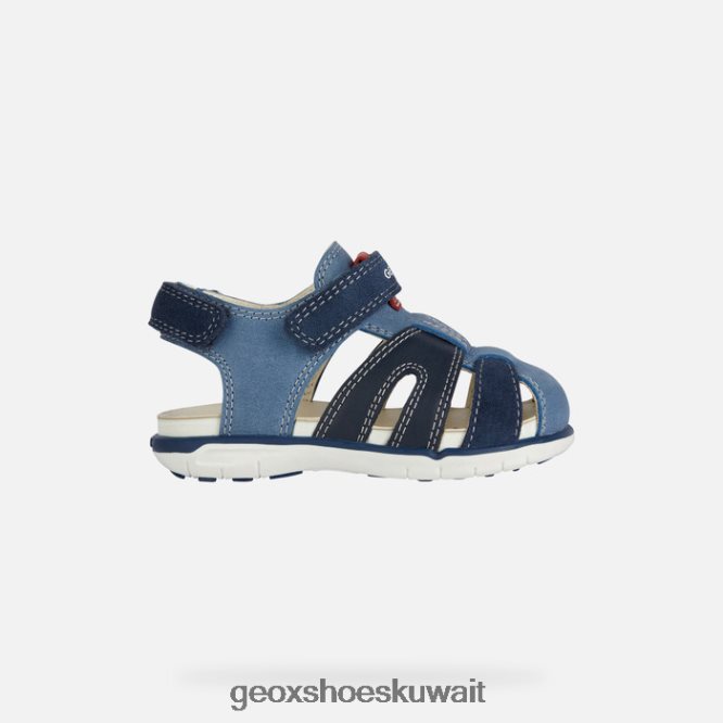 Geox BLL84T1535 Sandal Delhi Toddler Blue/Red