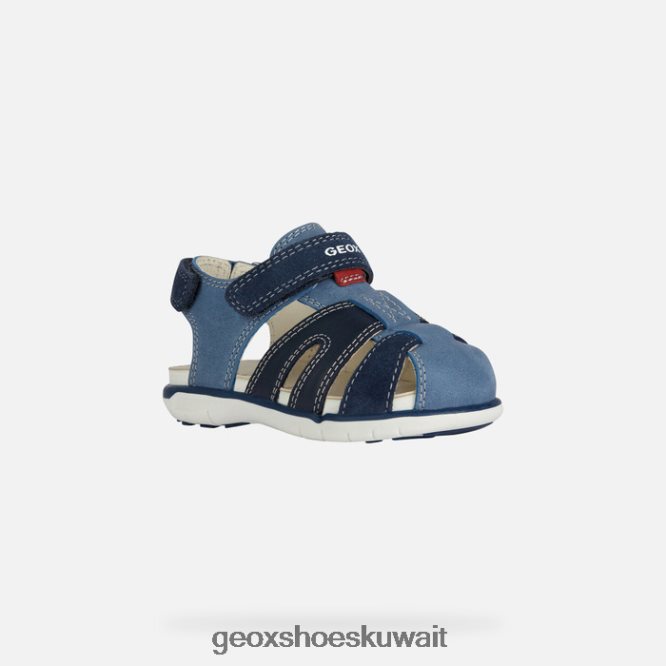 Geox BLL84T1535 Sandal Delhi Toddler Blue/Red