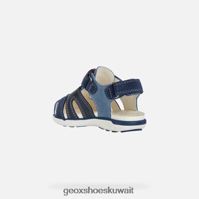 Geox BLL84T1535 Sandal Delhi Toddler Blue/Red