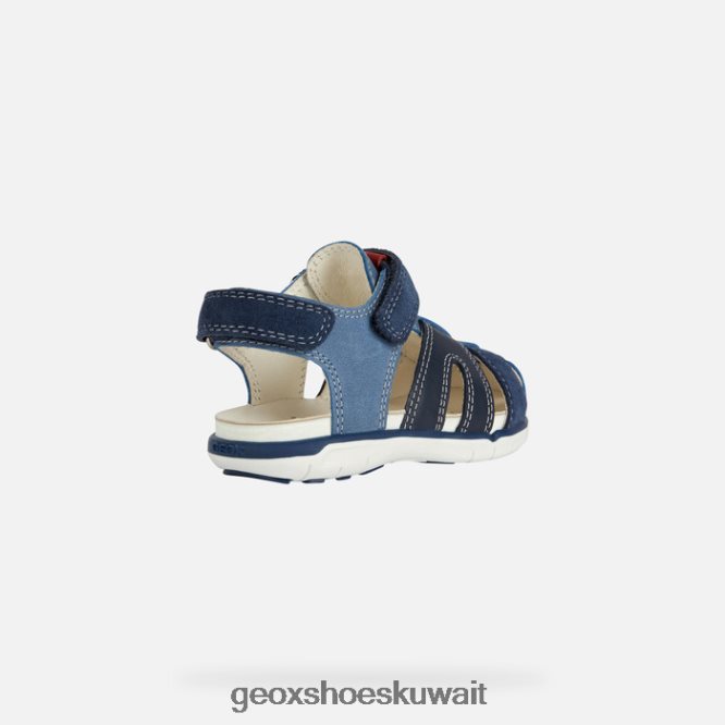 Geox BLL84T1535 Sandal Delhi Toddler Blue/Red