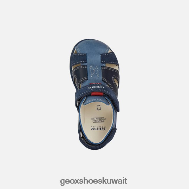 Geox BLL84T1535 Sandal Delhi Toddler Blue/Red