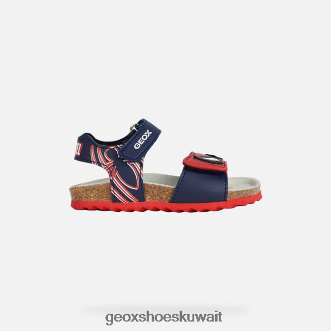 Geox BLL84T1551 Sandal Chalki Baby Dark Navy/Red