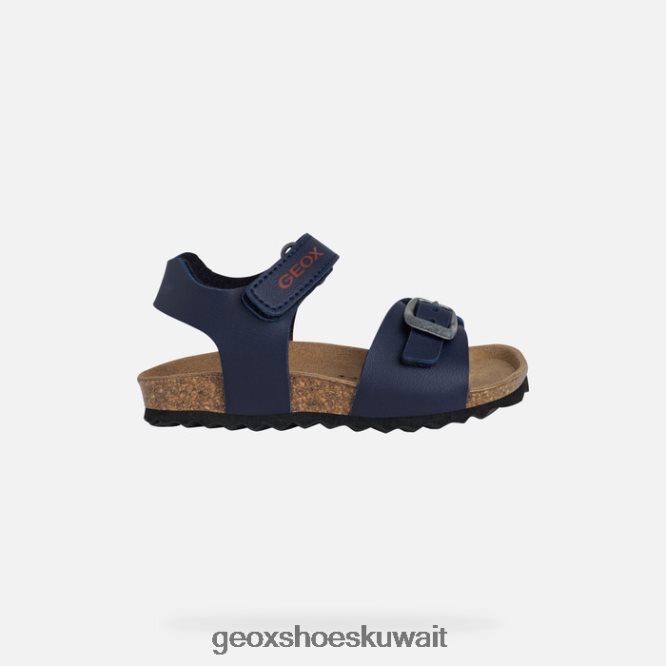 Geox BLL84T1587 Sandal Chalki Toddler Navy/Dark Red