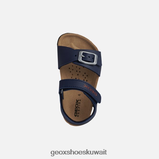 Geox BLL84T1587 Sandal Chalki Toddler Navy/Dark Red