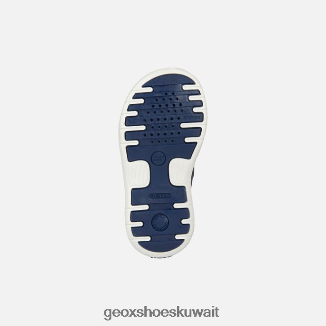 Geox BLL84T2018 Sandal Delhi Toddler Navy/Ochre Yellow